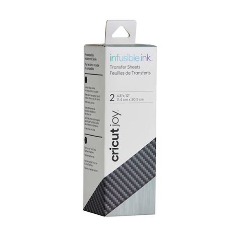 Cricut Joy Infusible Ink Transfer Sheets 2-pack (Black); Produces vibrant, pro-quality transfers that last a lifetime; Requires compatible Infusible Ink blank (sold separately) and Cricut EasyPress®; For Cricut Joy™ and Cricut EasyPress®